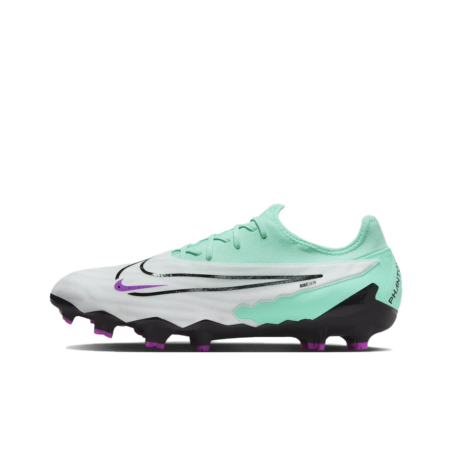 Nike Phantom GX Pro FG Твердое покрытие Искусственные шипы Естественная трава Футбольные бутсы Мужские Белый Зеленый