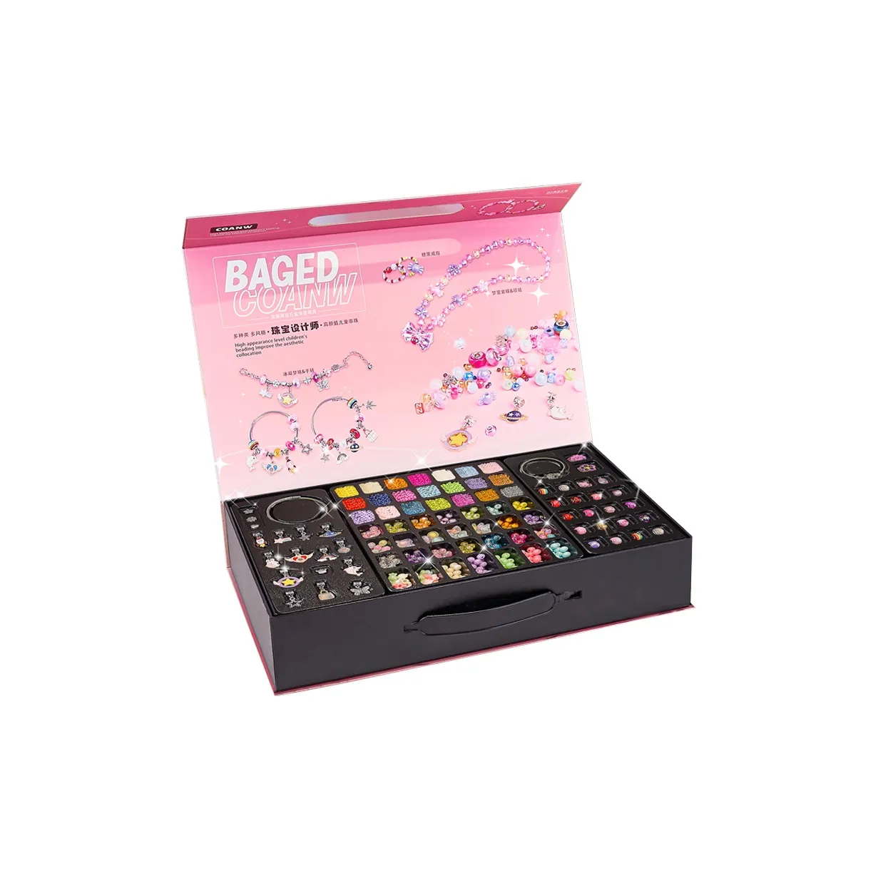 Yasni Дизайнерские бусины DIY Браслет с бусинами Набор в подарочной коробке Игрушки