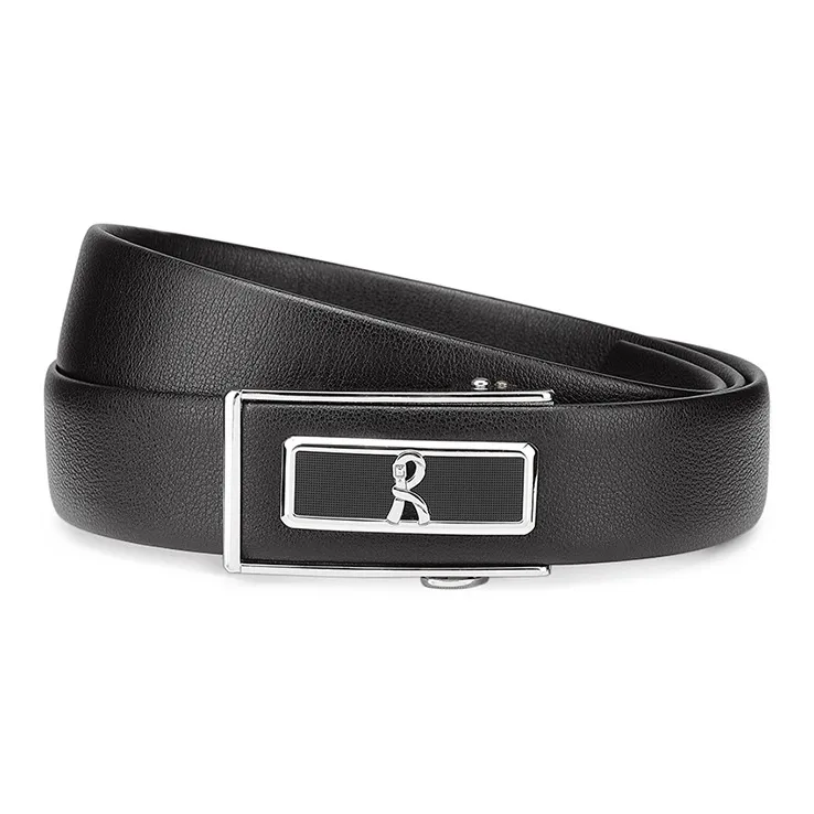ROBERTA DI CAMERINO Brand Logo Letter For Gift Top Grain Cow Leather Business Commute, Belt Men's Width  3.5cm