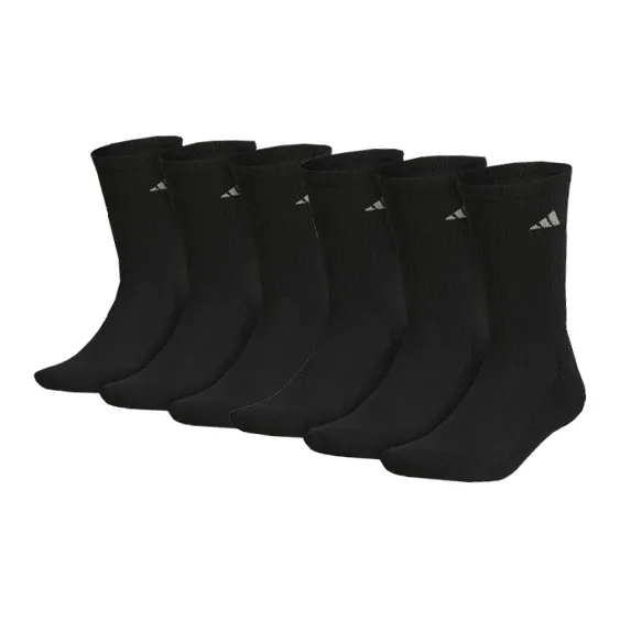 Adidas Free Shipping With AdiClub Athletic Cushioned Crew Socks 6 Pairs