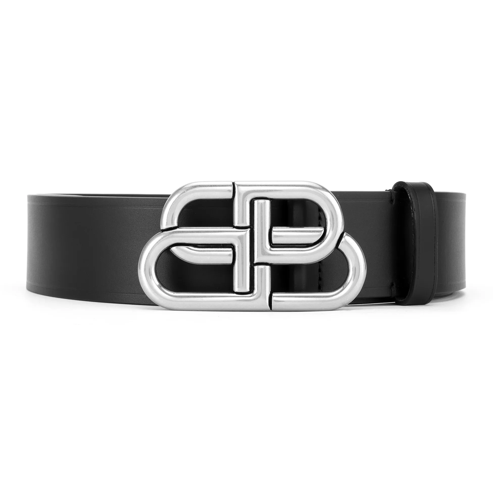 Balenciaga Bb Silver tone Belt