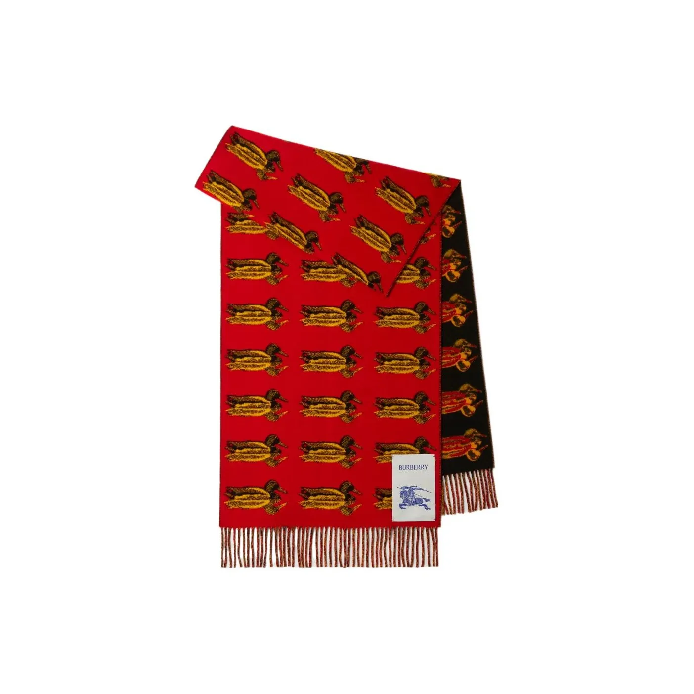 Burberry Вязаные Шарфы Унисекс Красный