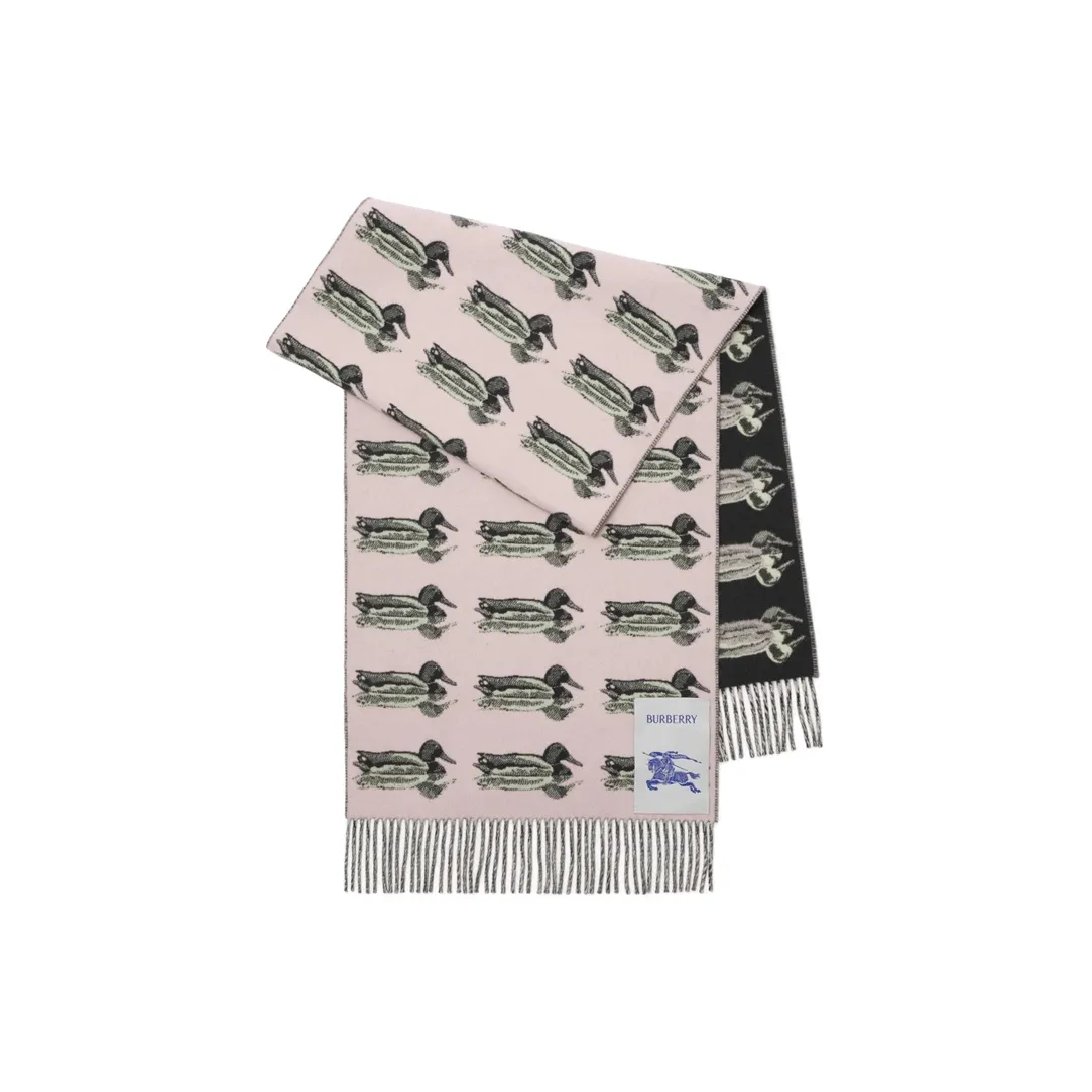 Burberry Вязаные шарфы Женские Розовые