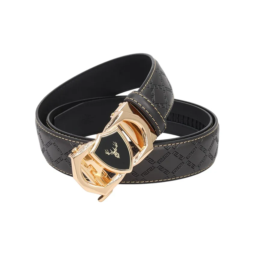 NINE NAIL Cow Leather Genuine Leather Men's Belt Men's Width 3.5cm