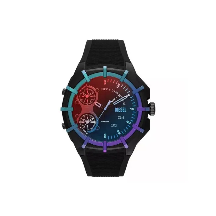 DIESEL Мужские часы Кварцевый механизм Силиконовый ремешок Многоцветный циферблат Часы Комплект DZ1986