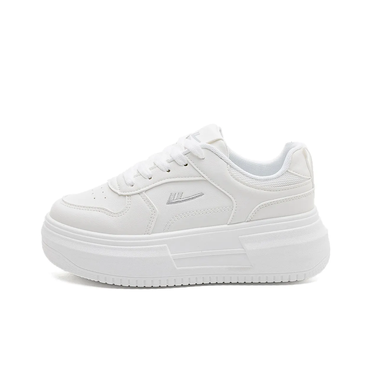 Warrior Slip-Resistant Abrasion-Resistant Lightweight Breathable Low-Top Skateboard Shoes Women's White Gray Вайер Slip-Resistant Устойчивый к износу Легкий Дышащий Низкие Кроссовки для скейтбординга Женские Белый Серый