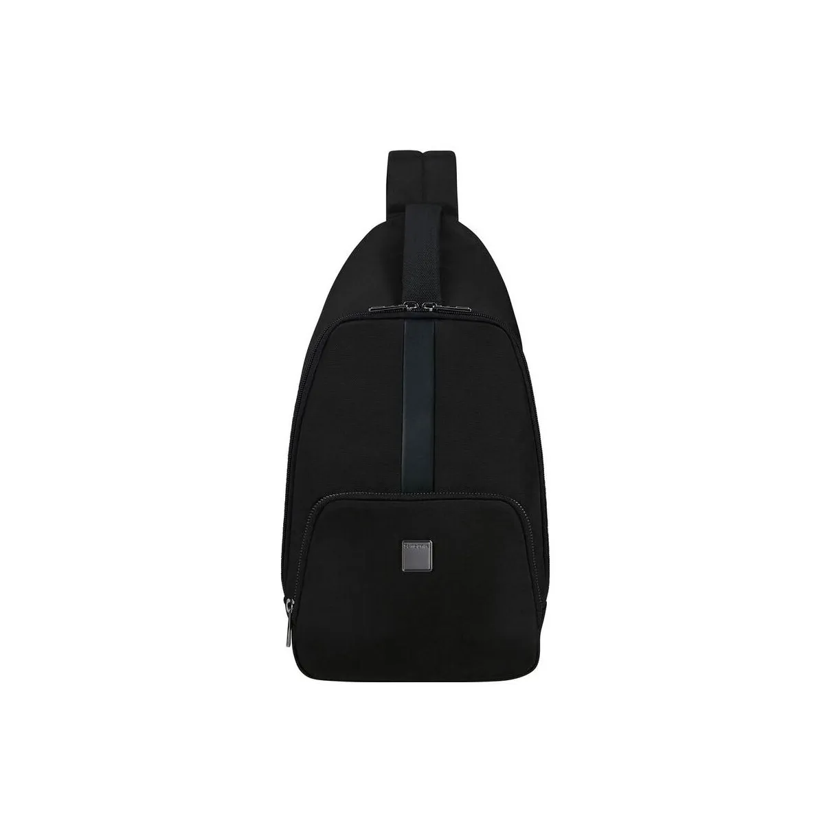SAMSONITE Recycled Polyester Sling Bag, Shoulder Bag, Crossbody Bag Medium Size Men's Black