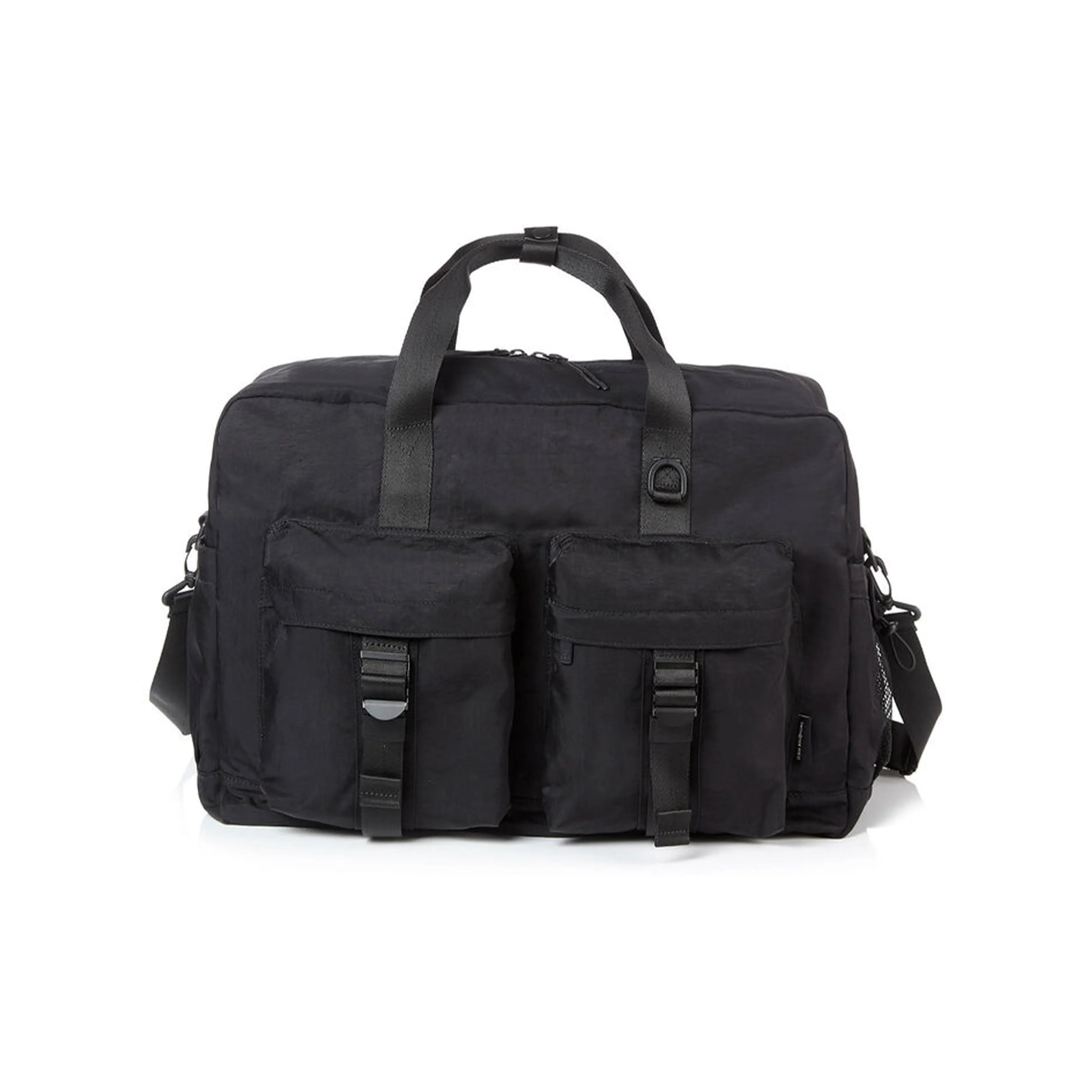 SAMSONITE Nylon Boston Bag, Shoulder Bag, Crossbody Bag, Handbag, Travel Bag Regular Men's Black