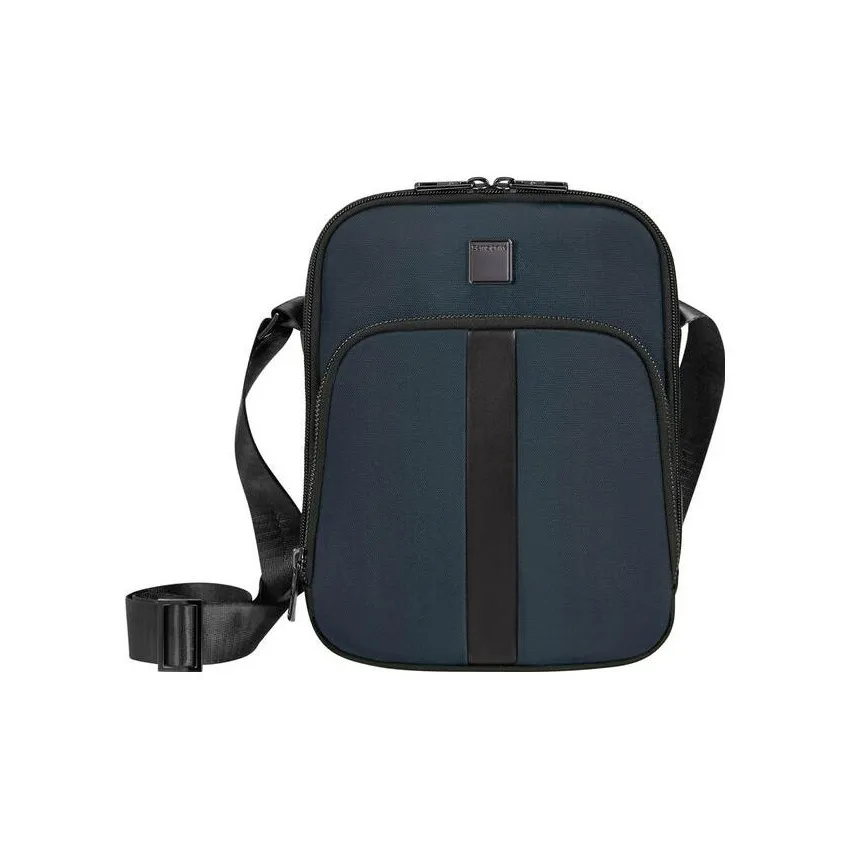 SAMSONITE Полиэстер Курьерская сумка Сумка через плечо Средняя Мужская Синяя