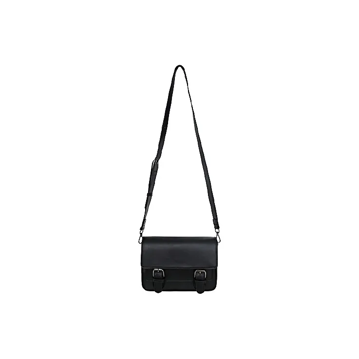 HAWA PU Messenger Bag Satchel Bag Crossbody Bag Regular Unisex Black