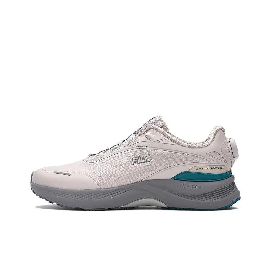 FILA BOA JOGGER M'S Cushioning Wear Resistant Low Top Casual Running Shoes Men's Silver Gray