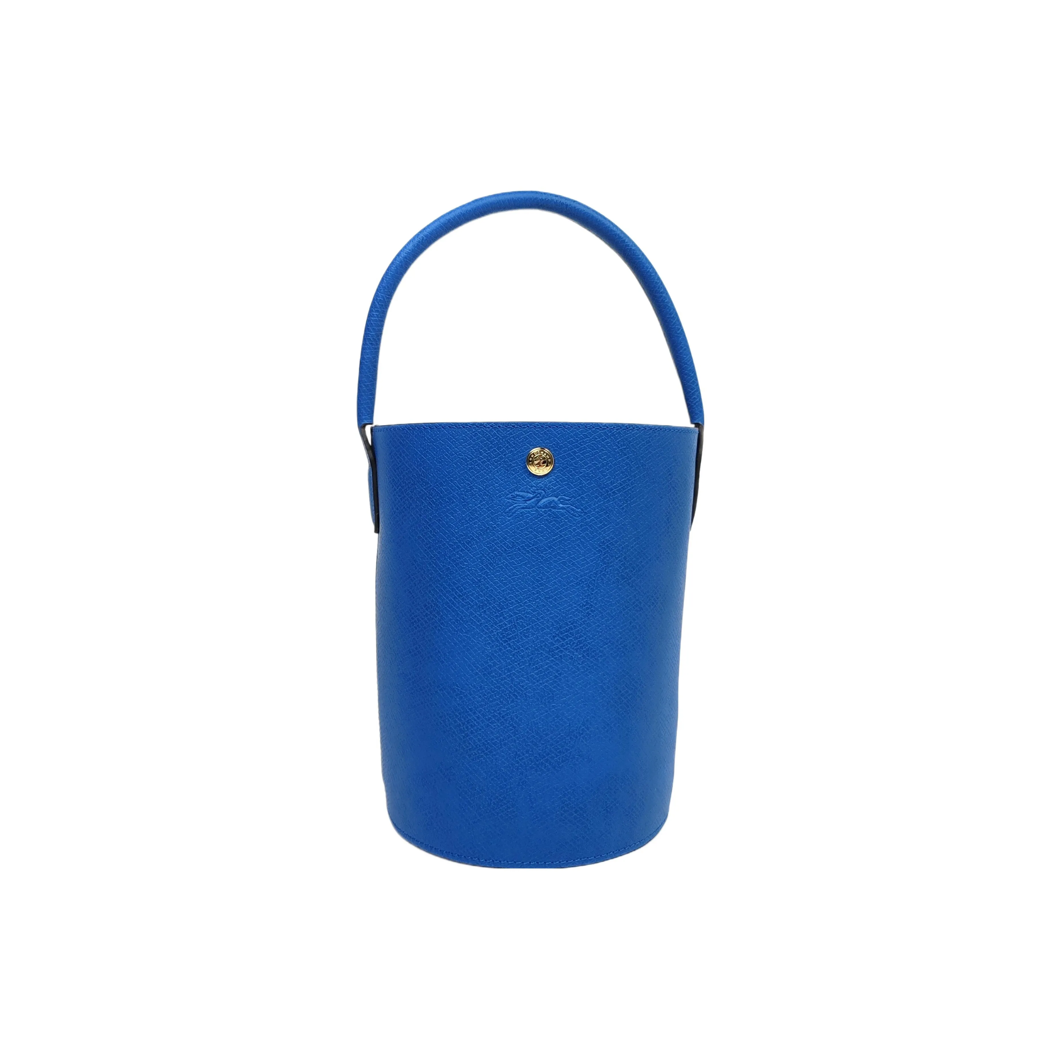 LONGCHAMP Épure Корова Кожа Ведрообразная Сумка Одно Плечо Сумка Маленькая Женская Темно-Синяя