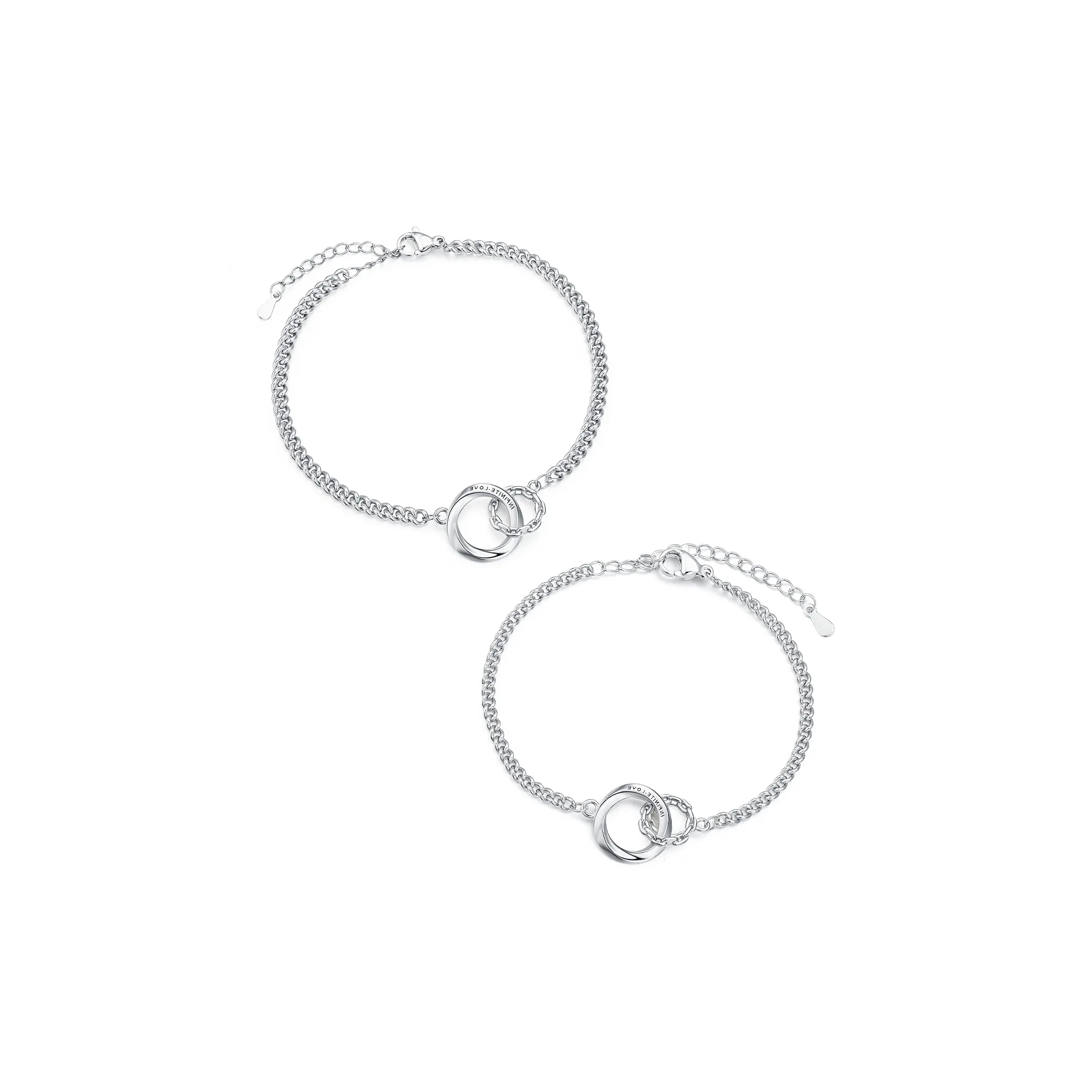 TEEX Сверкающий страз Браслеты Унисекс