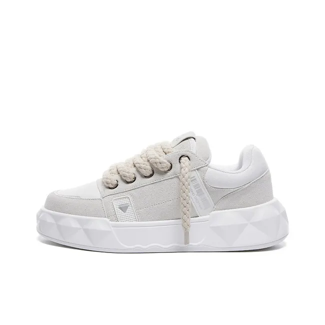 DIAMOND DESTINY D One Slip-Resistant Shock Absorbers Low Top Скейтборд Кроссовки Unisex Pine Frost White