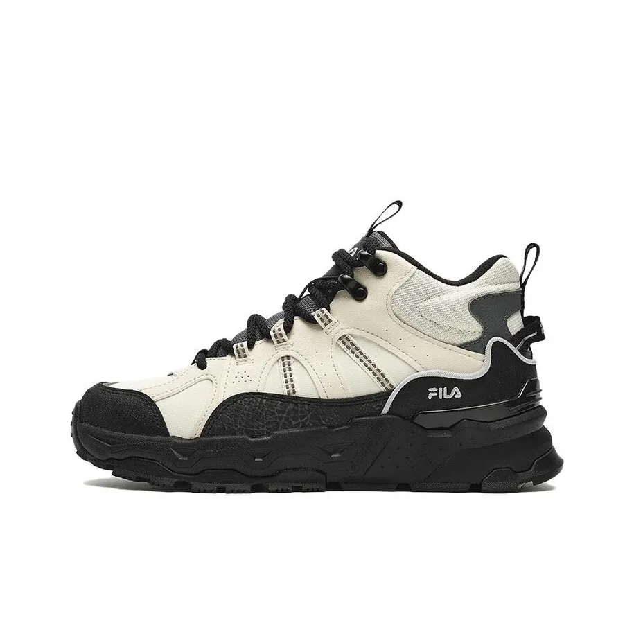 fila Mens Trek 1S High Top Sneakers 'White Black' Women's