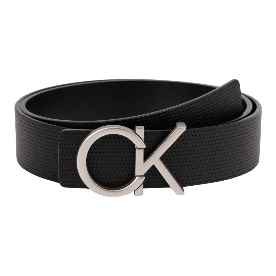 CALVIN KLEIN Cow Leather Belts Men's Space Black 3.5cm