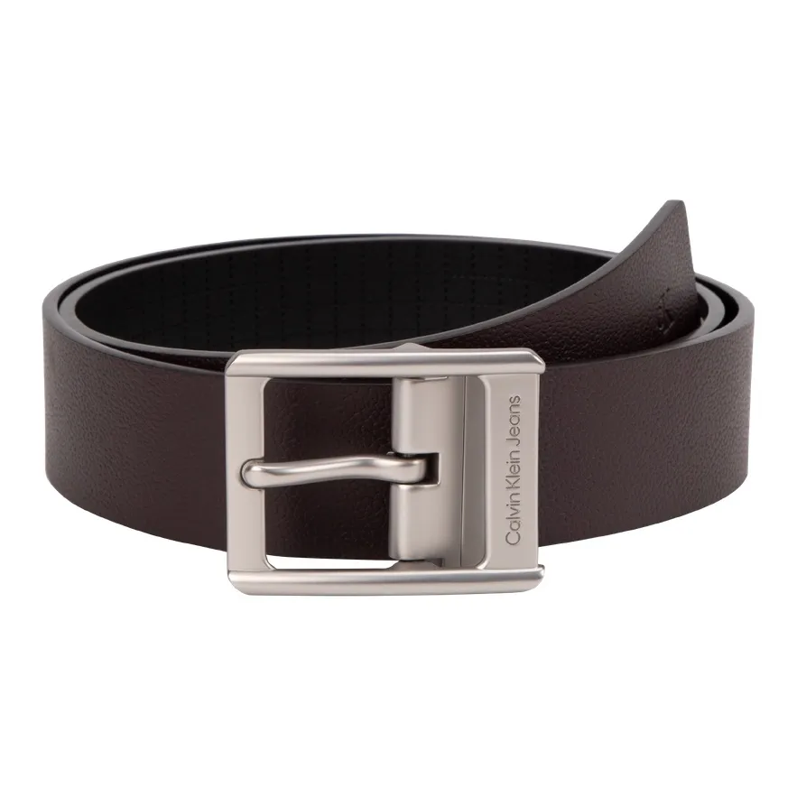 CALVIN KLEIN Cow Leather Belts Men's Coffee 3.8cm