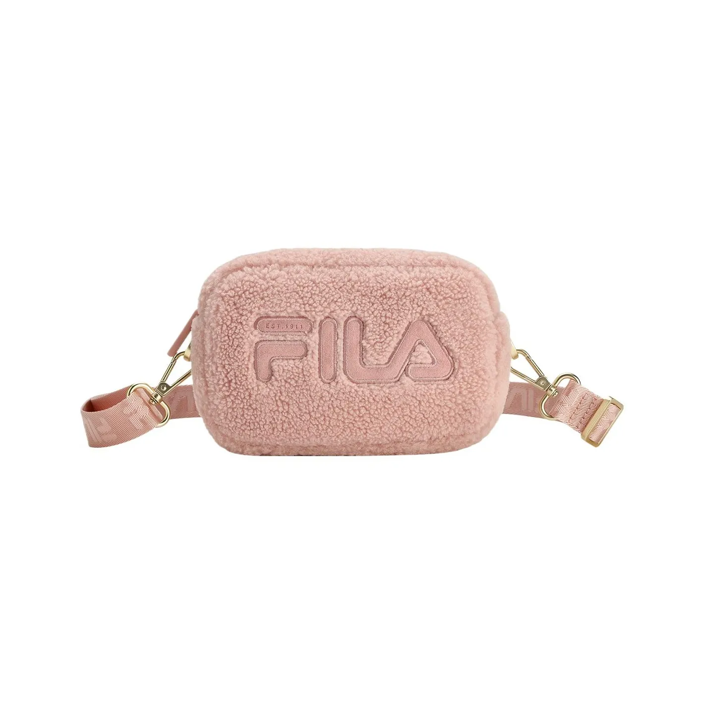 FILA Ткань Сумка через плечо Экстра Маленькая Женская Песочно-Розовая Кожа