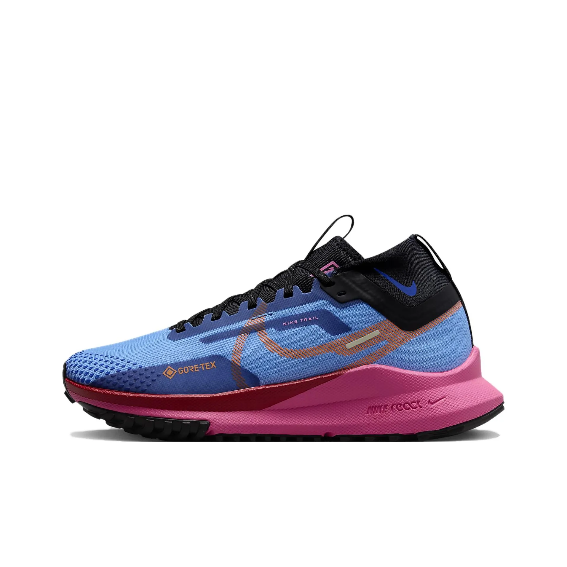 Nike React Pegasus Trail 4 Gore Tex University Blue Pink Glow Women's