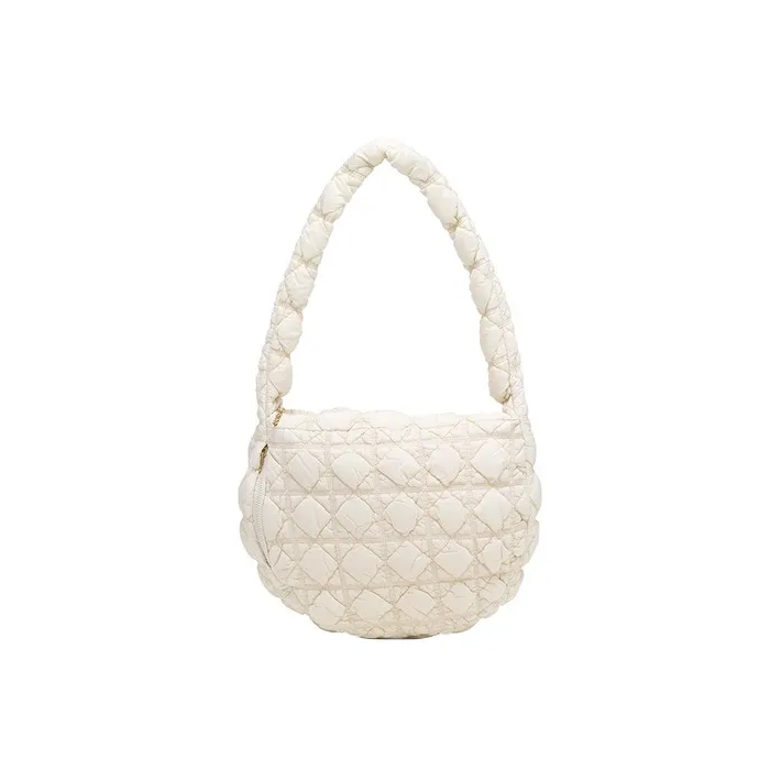 CARLYN Nylon Cloud Bag Crossbody Bag Shoulder Bag Women's Ivory