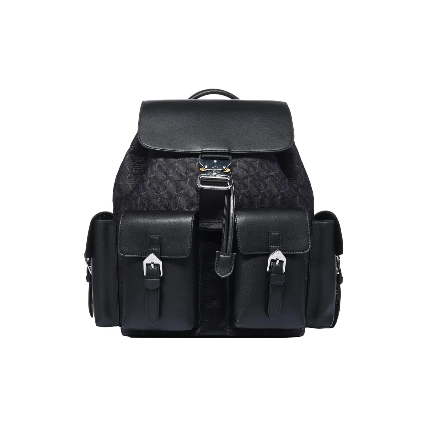 LI NING 1990 Ткань Синтетическая кожа Рюкзак Стандартный Унисекс Черный