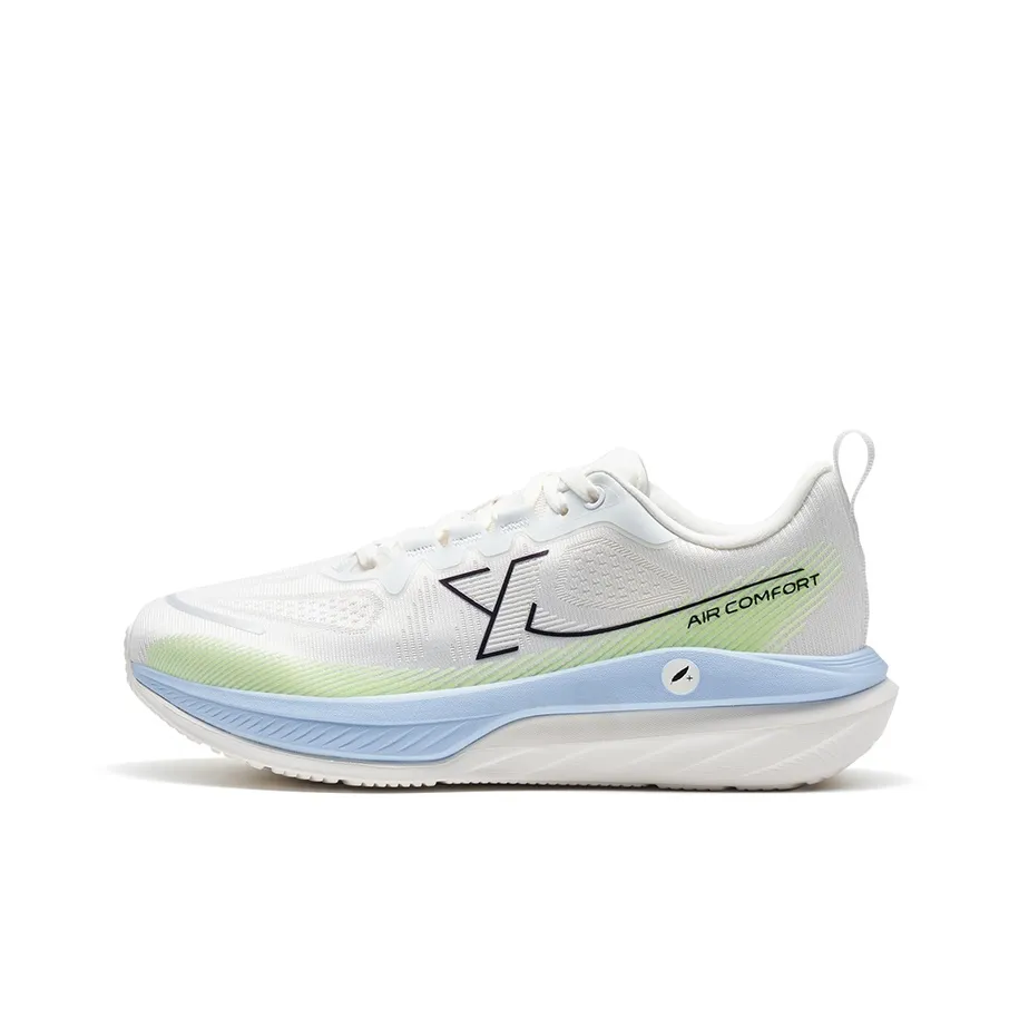 XTEP Cloud DC Cushioned Slip Resistant Abrasion Resistant Low Top Casual Running Shoes Men's Neon Pink Green