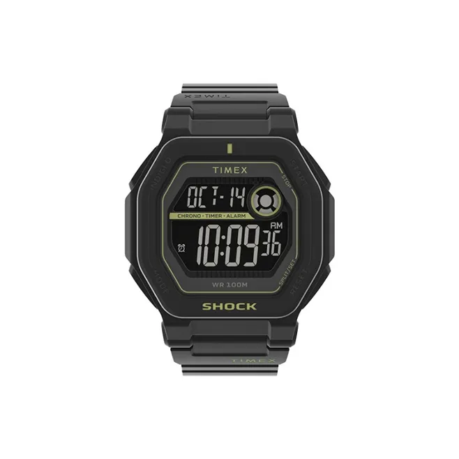 TIMEX Command Collection Наручные часы Электронный механизм Смола Ремешок 45 мм Черный циферблат Мужские часы TW2V59800