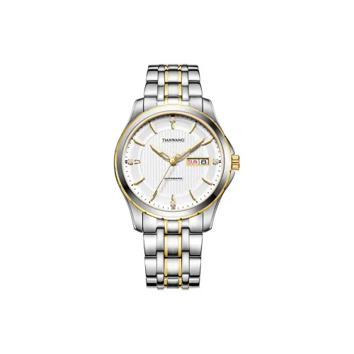 TIAN WANG Автоматический Механический Movement Мужские Горы Часы 41mm*41mm*11,2mm Белый