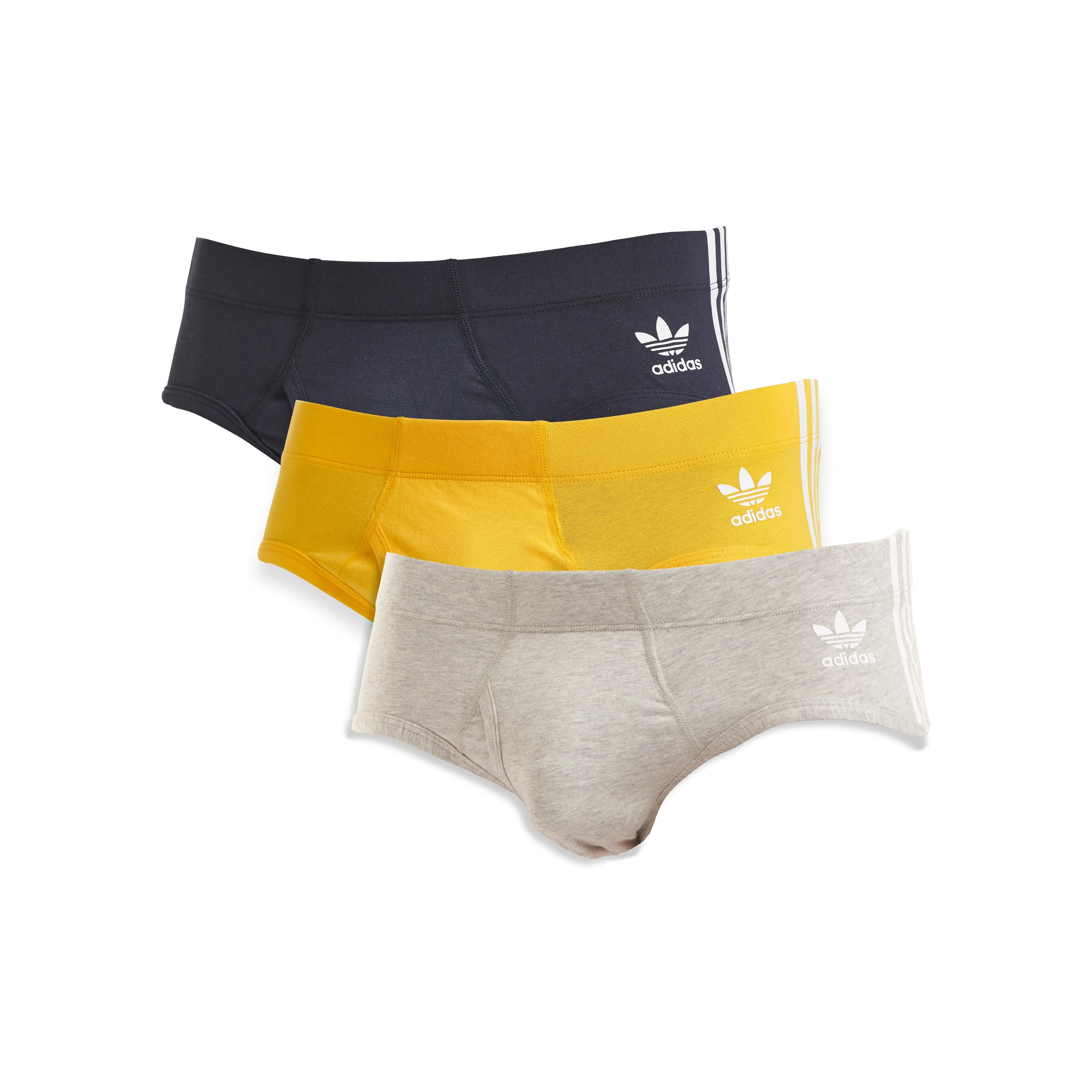 Adidas Originals Underpants Men's 3 Pack Midnight Blue/Orange/Gray