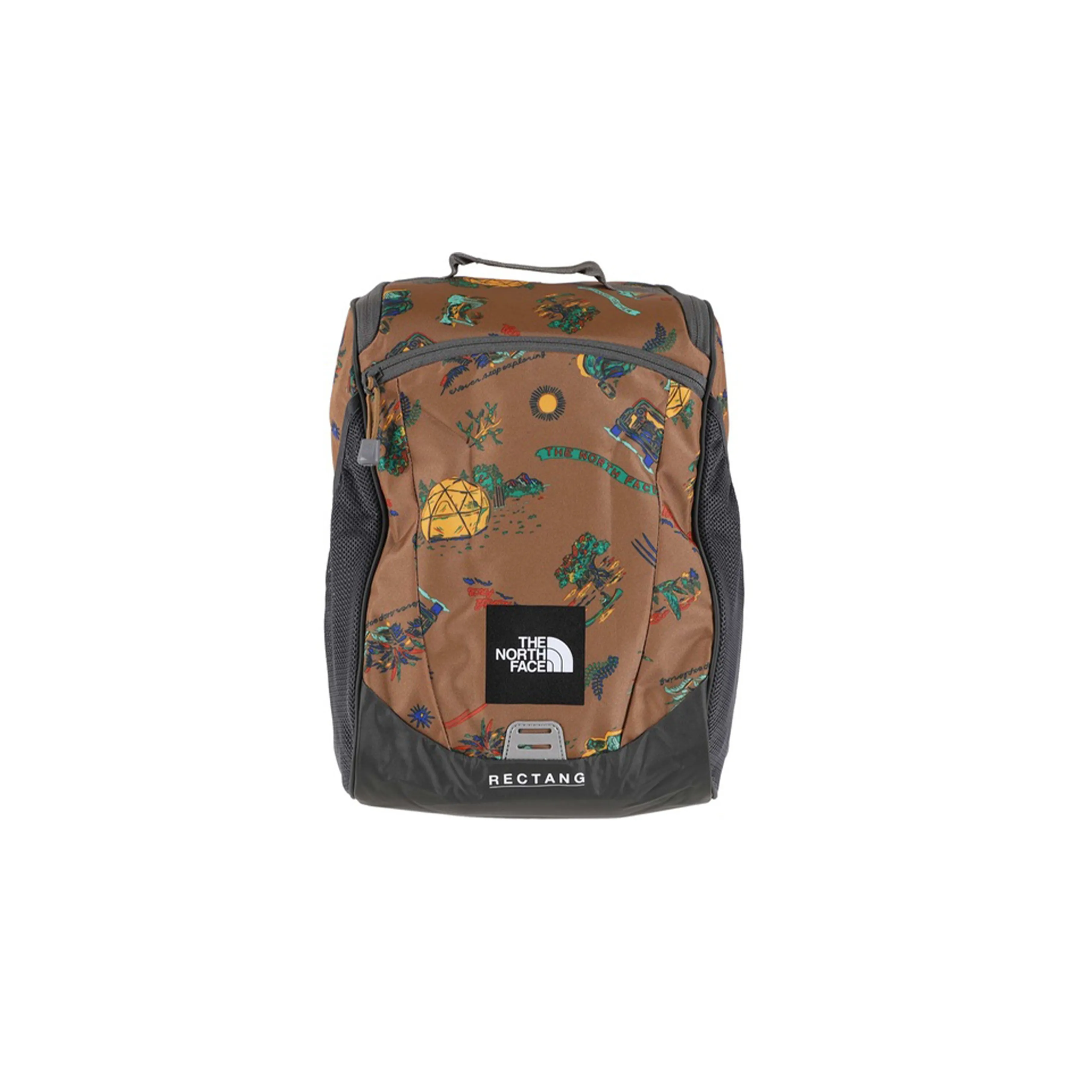 THE NORTH FACE 17L Backpack Outdoor Bag Recycled Polyester Camping Brown Unisex