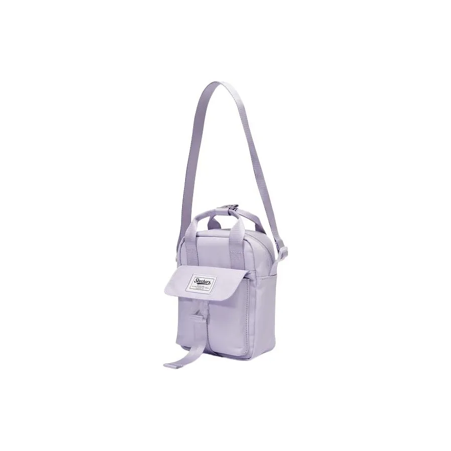 Skechers Fabric Shoulder Bag, Crossbody Bag Mini Unisex Photinia Purple