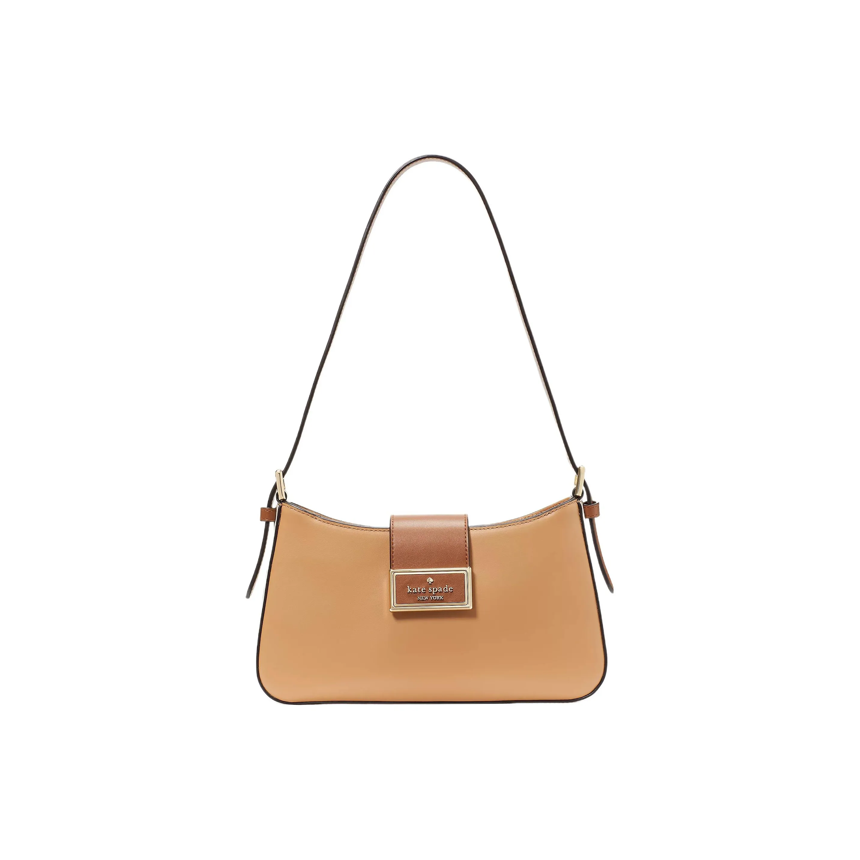 Kate Spade Leather Shoulder Bag, Handbag, Shoulder Bag Small Size Women's Light Brown & Multicolor