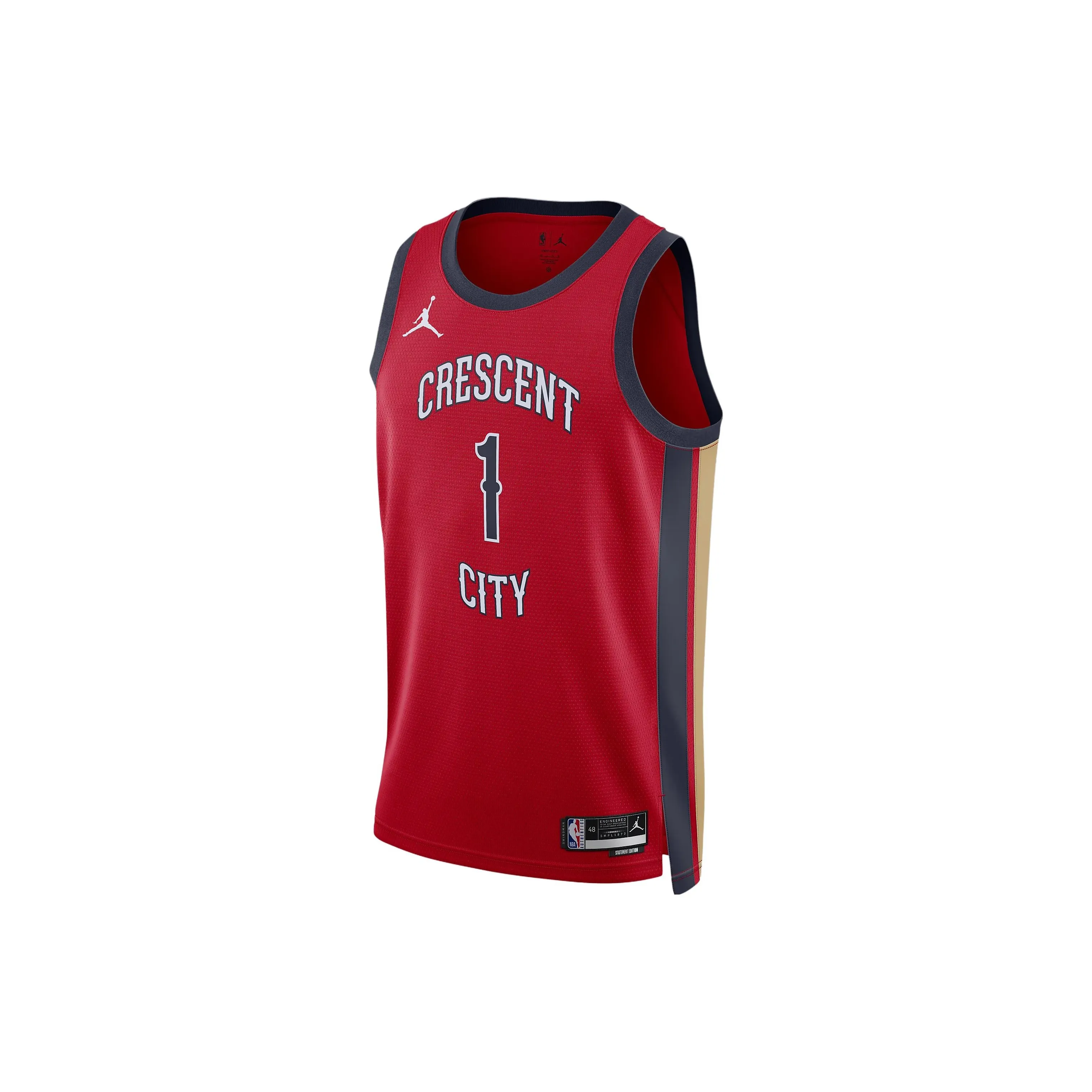 JORDAN Zion Williamson New Orleans Pelicans 2023/24 Statement Edition JORDAN Dri FIT Nba Swingman Jersey