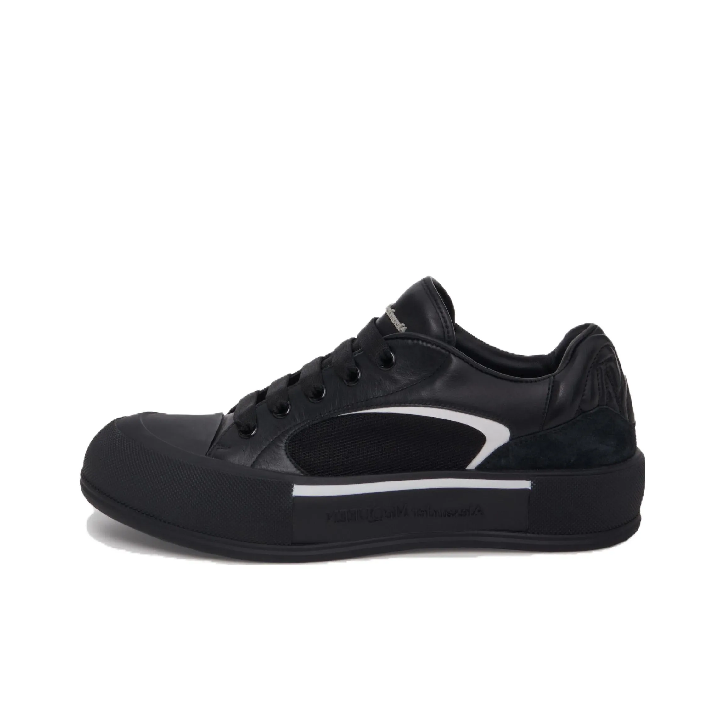 Alexander McQueen Skate Deck Plimsoll Shoes 'Black White'