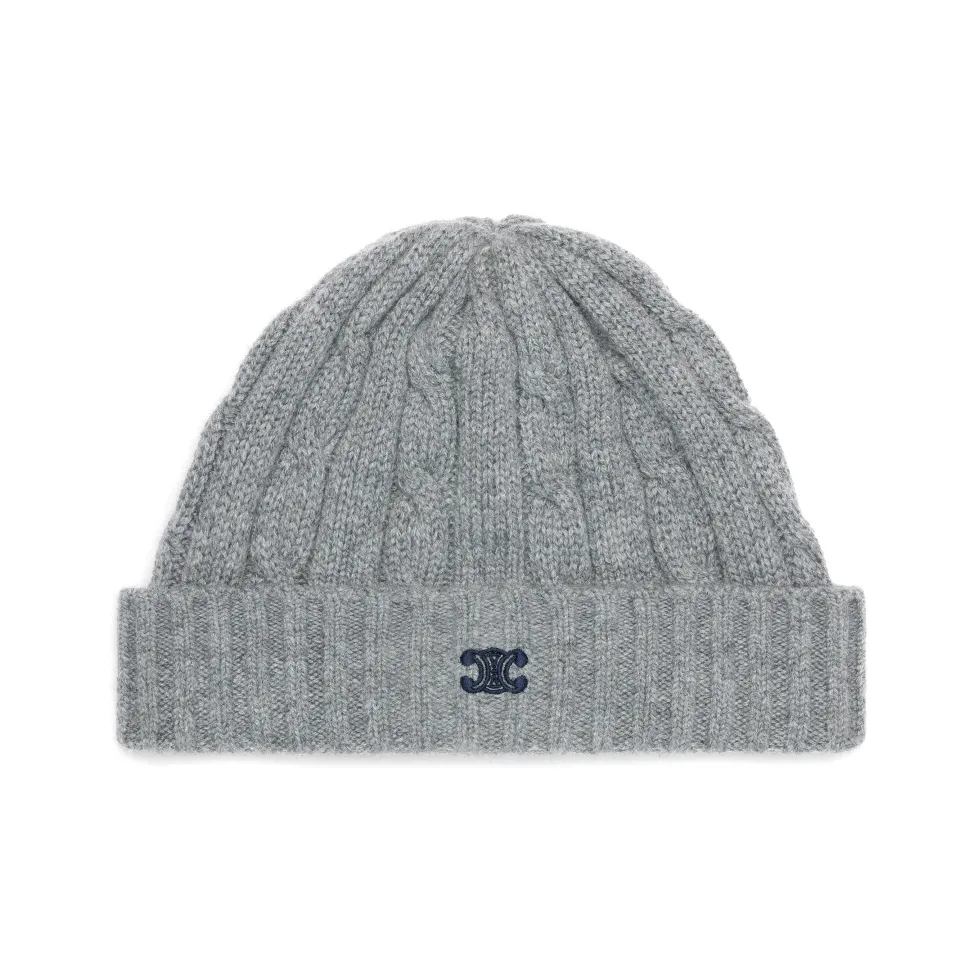 CELINE Triomphe Embroidered Beanie