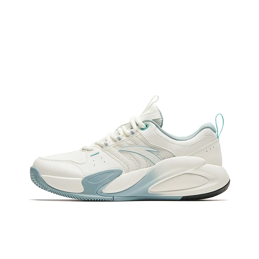 Anta Tennis Low Top Casual Shoes Women's White Cyan