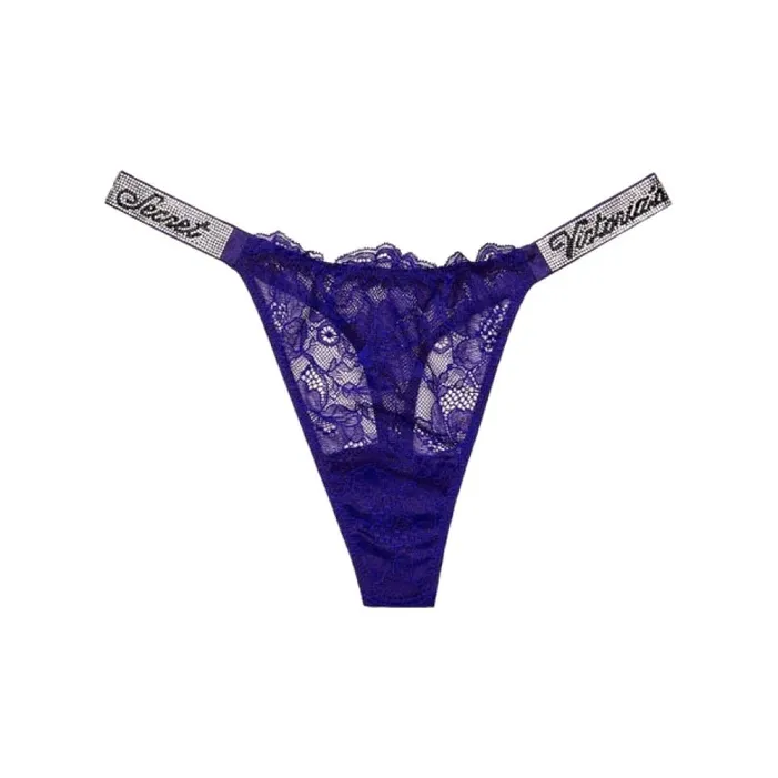 Victoria's Secret Thong Women's 1 Pack Tibetan Purple