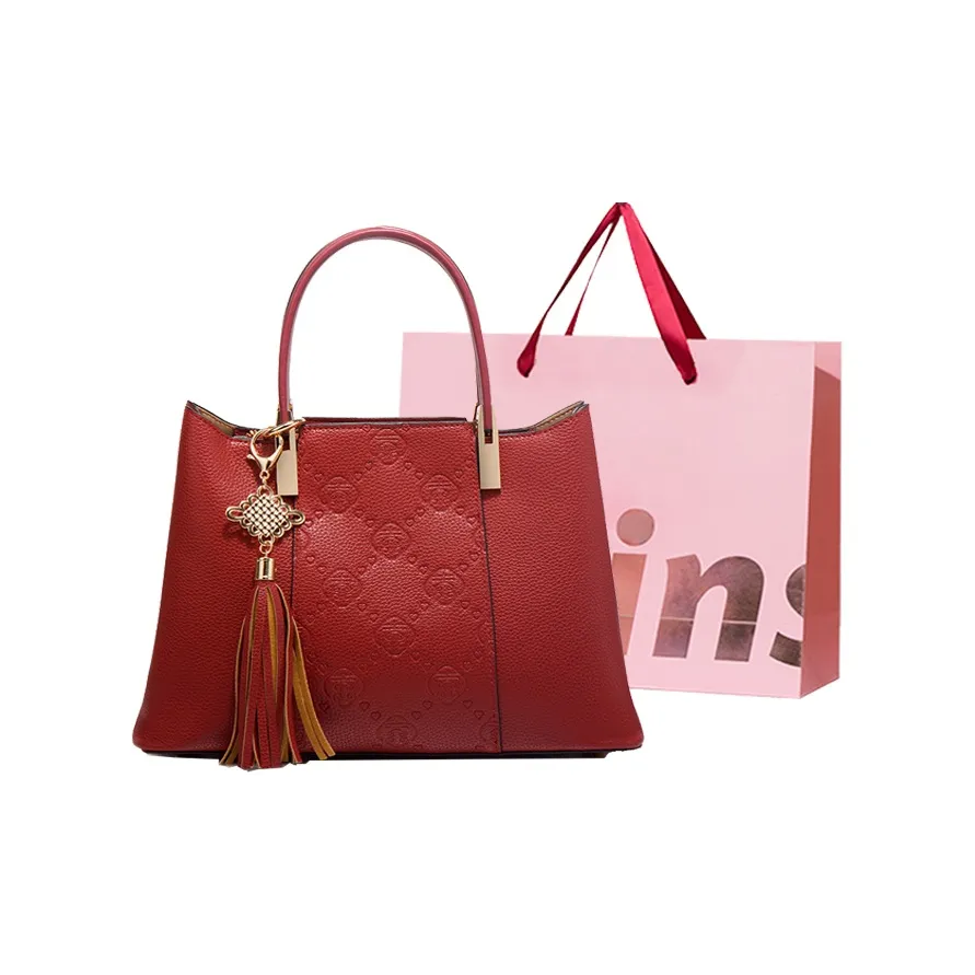 WHEELY BABY+ ПУ (полиуретан) Сумка для свадьбы Сумка-тоут Сумка для покупок Сумка через плечо Сумка обычная Женская Бургунди