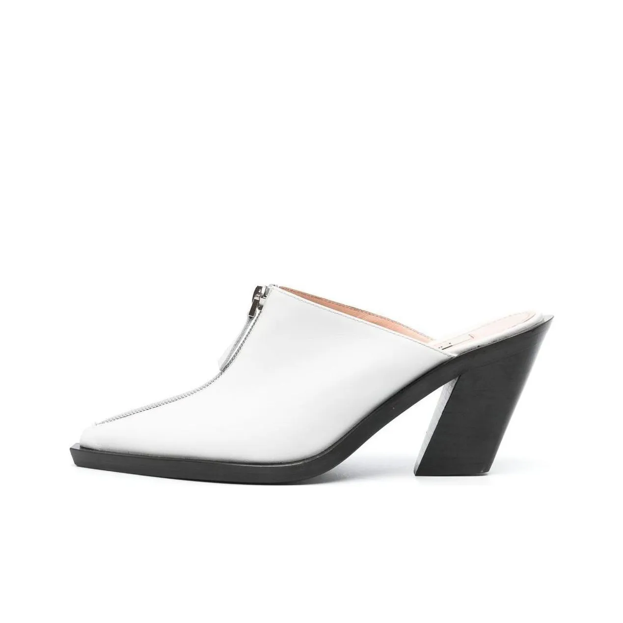 Elleme Eclair zip 85mm Leather Mules Women's