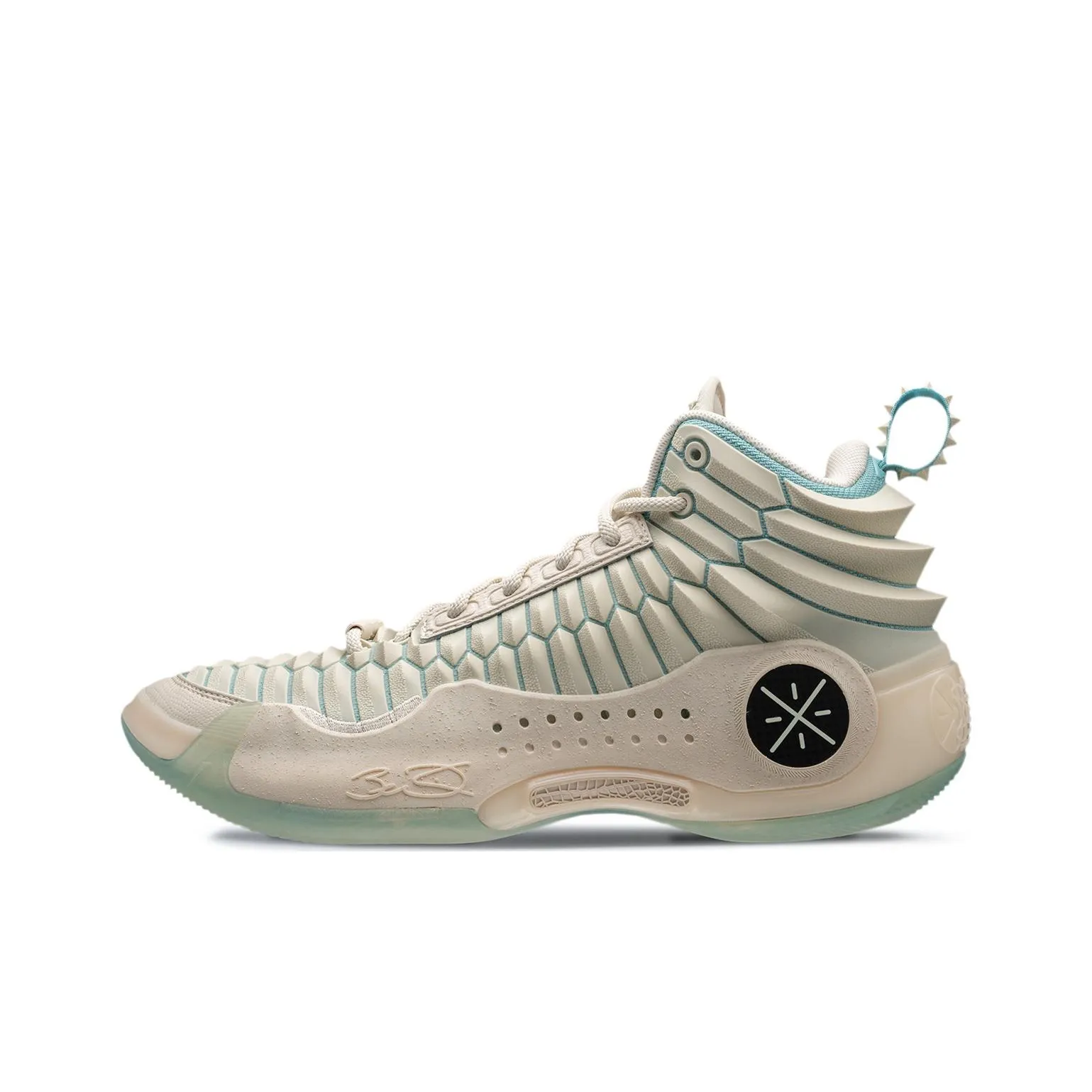 LINING WOW 10 Белый дракон Амортизация Легкий Отскок Высокие Баскетбольные кроссовки Мужской Лебединый белый