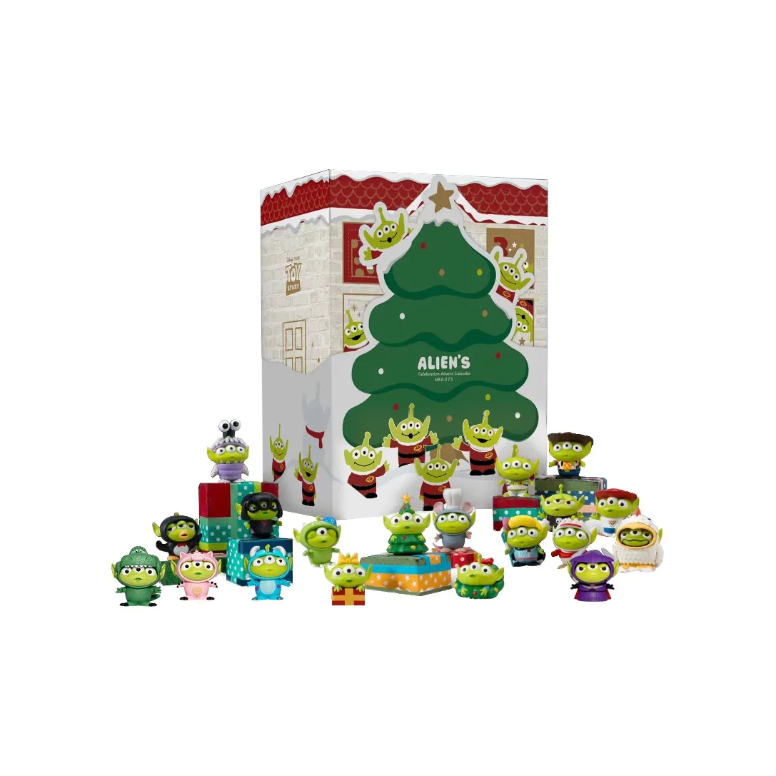 Disney Toy Story Alien THREE Eyed Monster Обратный отсчет календаря Слепые коробки Один Mystery Коробка Целая коробка 20 шт
