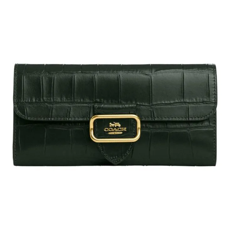 COACH Morgan Коровья кожа Мелочь Кошелек Кошелек Клатч Женские Яшмовый