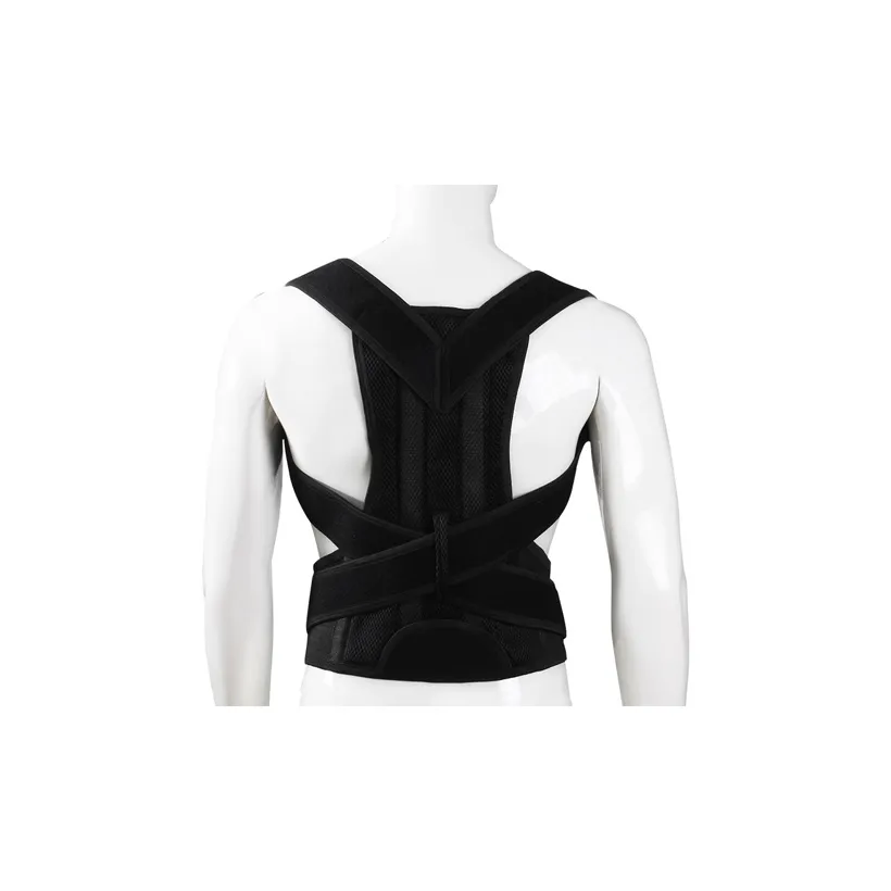Pie Dazzle Back Support Braces Breathable Protective Compression Black Unisex