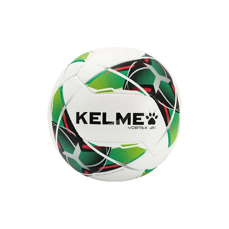 KELME 4 Size 5 Soccer PU Hand Stitched Soccer Ball Unisex White Neon Green