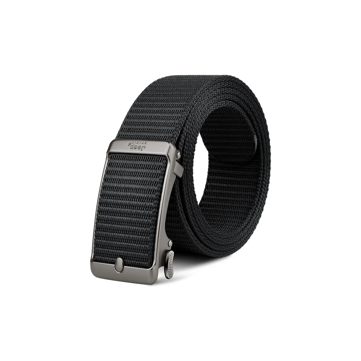 JEEP SPIRIT Automatic Buckle No Tooth Dad Gift Father's Box Korean Style Casual Belt Men's Width  3.5cm