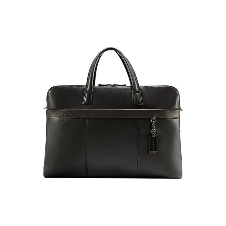 SAMSONITE Корова Кожа с Синтетической Кожей Ноутбук Сумка Доска для ноутбука Сумка через плечо Сумка Мужская Черная и Кофейная