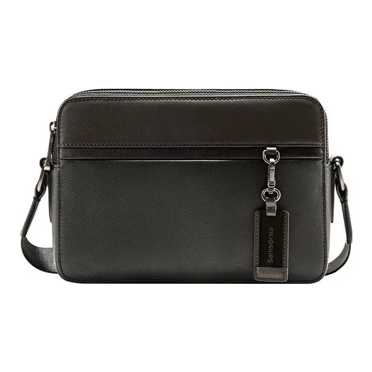 SAMSONITE Сумка через плечо из коровьей кожи Мужская Черная