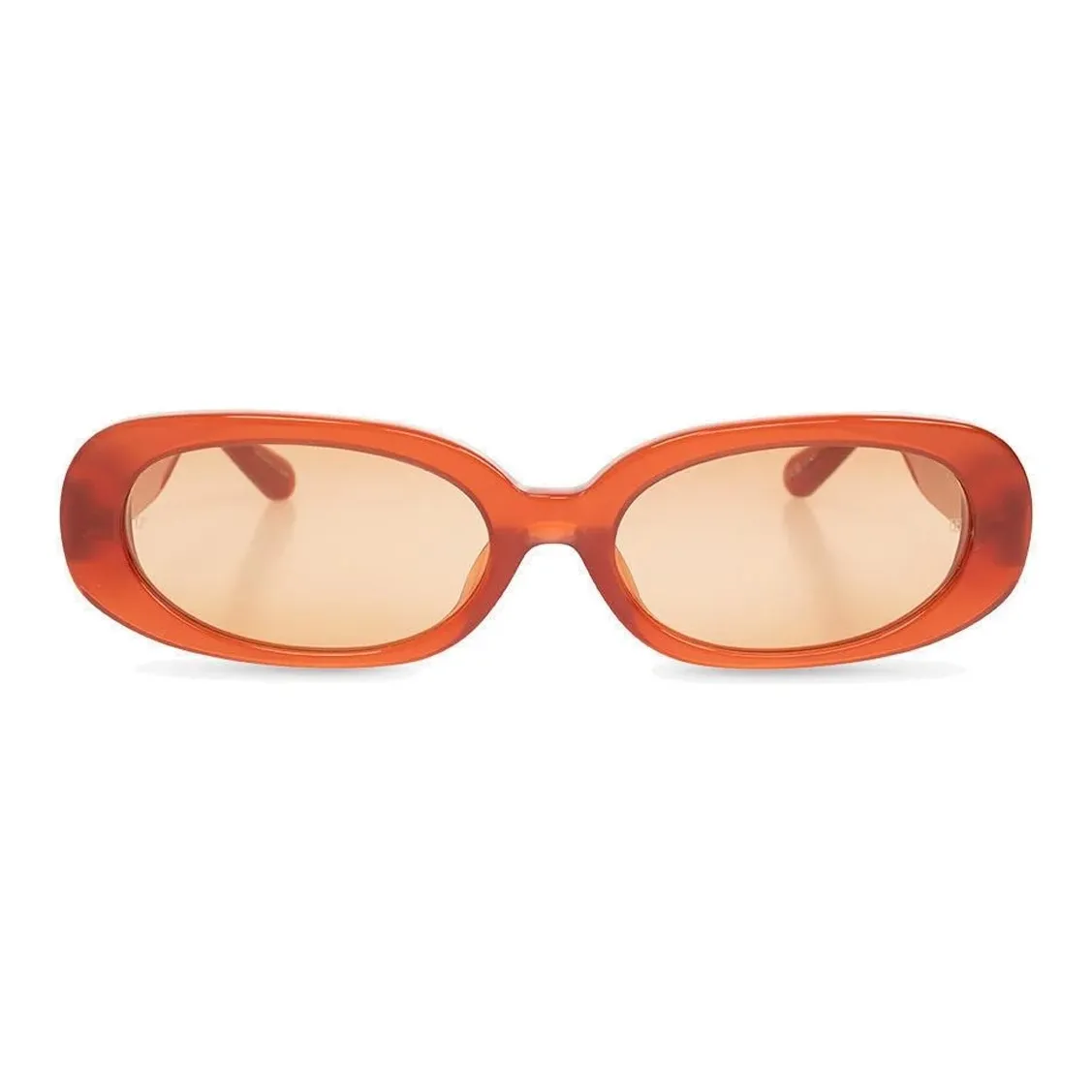 Linda Farrow Acetate Oval Sunglasses Women's Orange