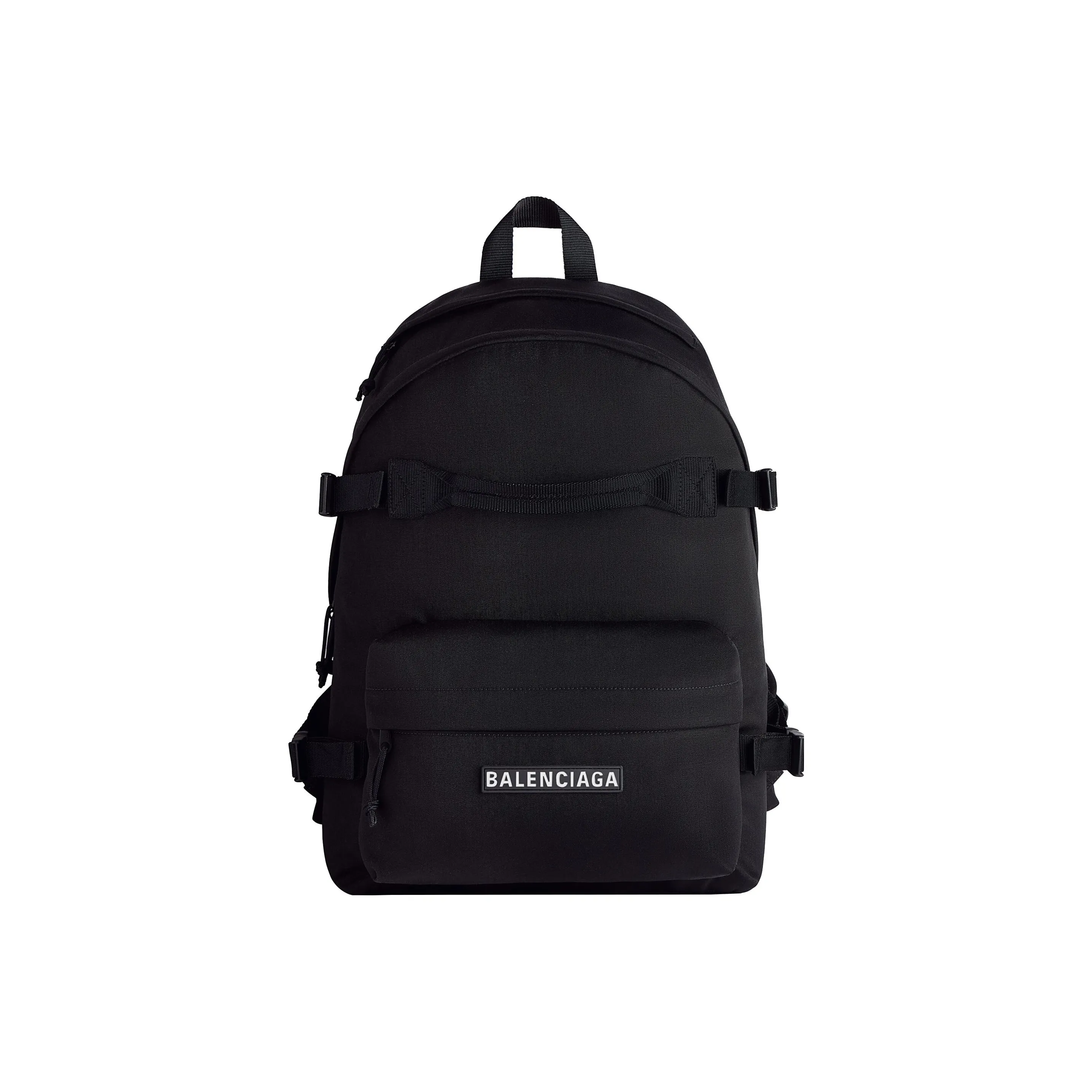 Balenciaga Water Resistant Nylon Backpack Regular Men's Black