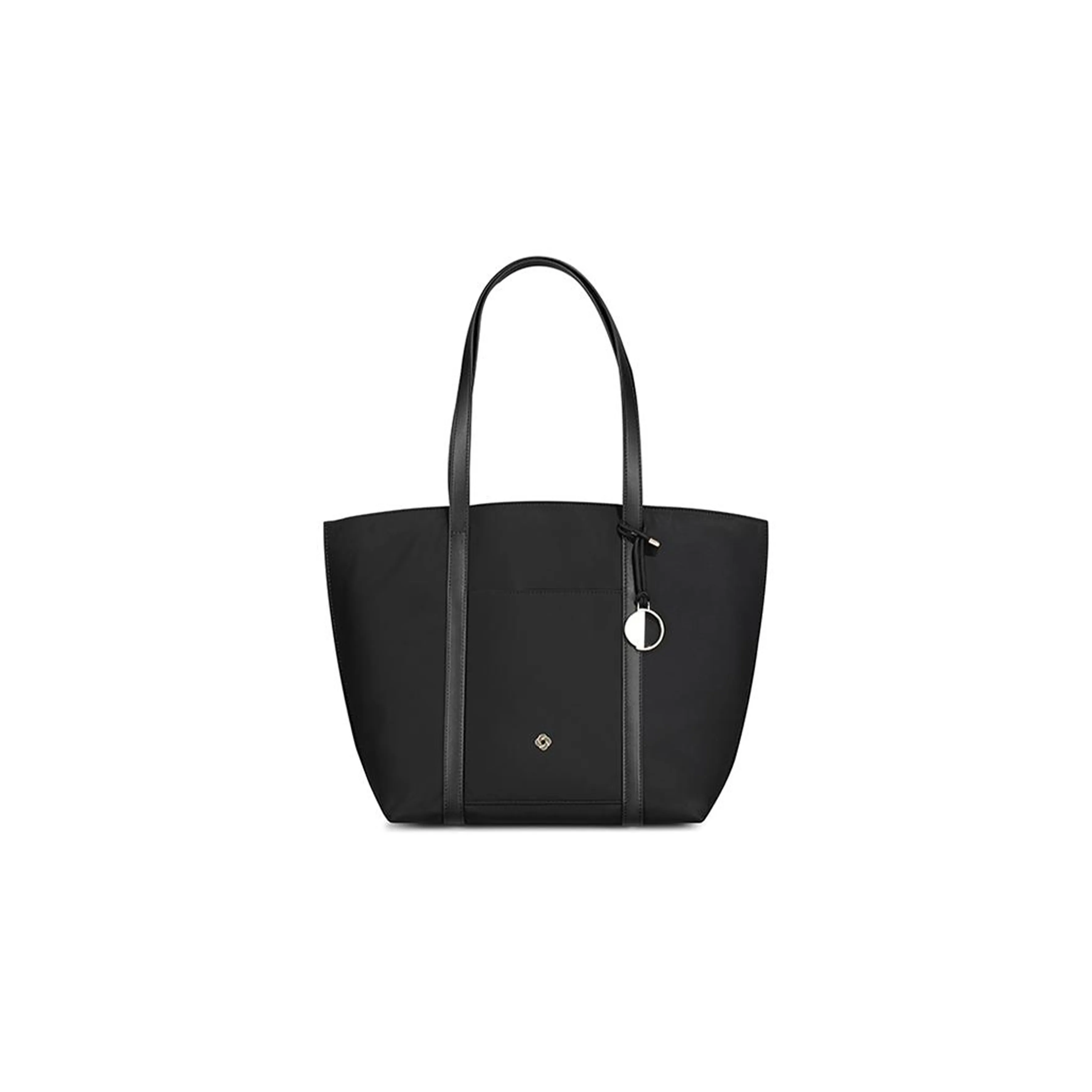 SAMSONITE Microfiber Synthetic Leather Tote Bag, Shopping Bag, Shoulder Bag, Handbag Regular Women's Black